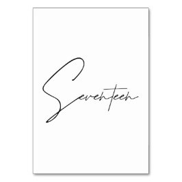 エレガント表結婚17表番号 テーブルナンバー