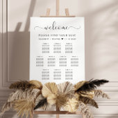 エレガント表10の結婚座席表 ポスター
