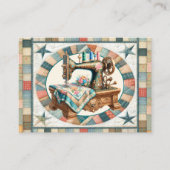 エレガント裁縫とキルト 名刺 (正面)