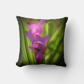 エレガント装飾用クッション – パープルアイリスフラワー クッション (正面)
