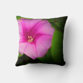 エレガント装飾用クッション – ピンクモーニンググローリー クッション (裏面)