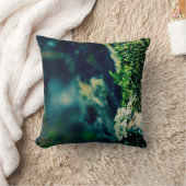 エレガント装飾用クッション – ブルーグリーンリチェン クッション (ブランケット)