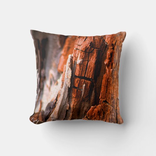 エレガント装飾用クッション – 木の樹皮 クッション (正面)