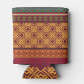 エレガント観賞用アフリカ：インディアン民族模様 缶クーラー (裏面)