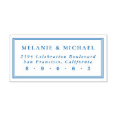 エレガント角結婚差出人住所 セルフインキングスタンプ (デザイン)