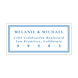 エレガント角結婚差出人住所 セルフインキングスタンプ