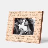 エレガント言語の「愛す国際的る」 レーザー彫刻フレーム