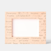 エレガント言語の「愛す国際的る」 レーザー彫刻フレーム (正面)