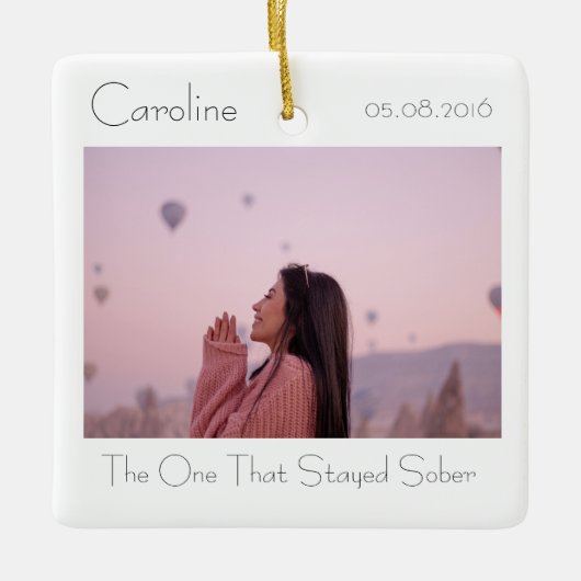 エレガント記念ミニマル祭 セラミックオーナメント (正面)