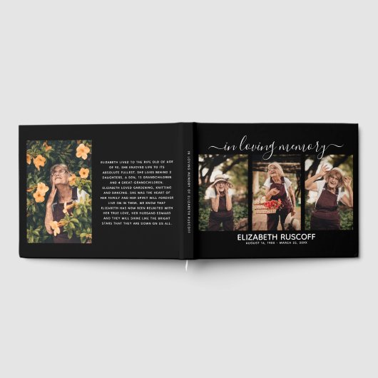 エレガント記念写真コラージュと献上品の記念 ゲストブック