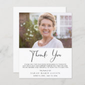 エレガント記念写真サンキューカード (正面/裏面)
