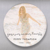 エレガント記念写真シック葬儀献上品 マグネット