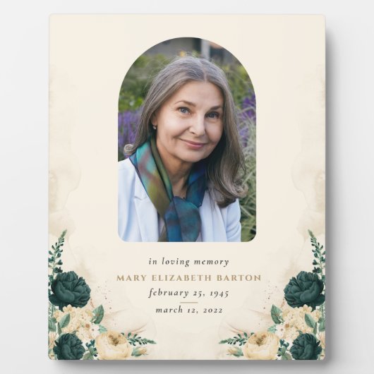 エレガント記念写真フローラ フォトプラーク (正面)