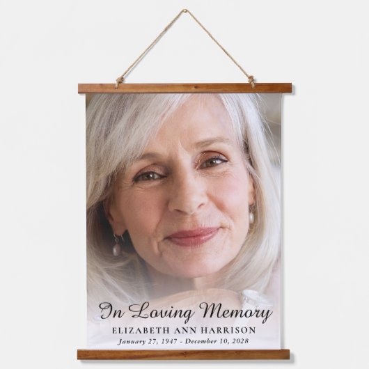 エレガント記念写真 吊り下げ型タペストリー (正面)