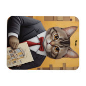 エレガント設計図を使用したCat Architect マグネット (横)