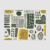 エレガント詳細のアフリカ民族パタ鮮やかーン 薄葉紙 (正面)