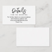 エレガント詳細の結婚Webサイトのエンクロージャカード エンクロージャーカード (正面/裏面)