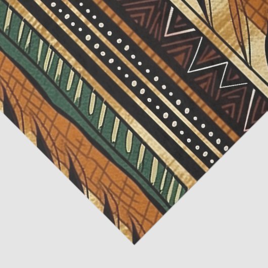 エレガント詳細を持つアフリカの民族パタユニークーン 薄葉紙 (詳細)