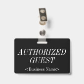 「エレガント認定ゲスト」バッジ バッジ (裏面 （クリップ付）)