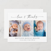 エレガント誕生の発表、愛と写感謝してい真 ポストカード (正面/裏面)