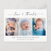 エレガント誕生の発表、愛と写感謝してい真 ポストカード (正面)