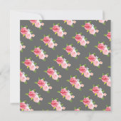 エレガント誕生日ティー招待状 招待状 (裏面)