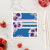 エレガント誕生日モダン紙ナプキンス スタンダードカクテルナプキン (インサイチュ)