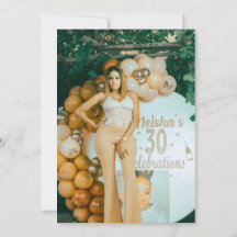 エレガント誕生日招待状