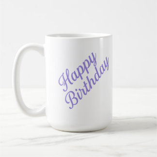 エレガント誕生日書道デザイン コーヒーマグカップ