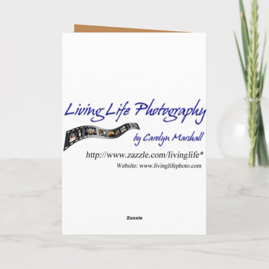 エレガント誕生日 カード (裏面)