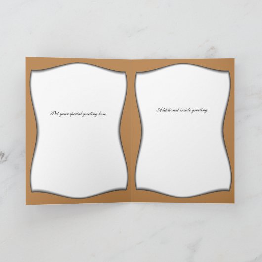 エレガント誕生日 カード (内部)