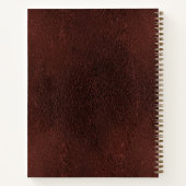 エレガント読手帳パーソナライズされた帳 ノートブック (裏面)