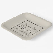 エレガント諸君のパーソナライズされた50 & Fabulous ペーパープレート (傾斜あり)