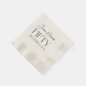 エレガント諸君50歳の誕生日パーティー 縁ありカクテルナプキン (角)