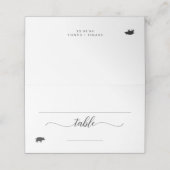 エレガント豚肉オプション結婚座席表 プレイスカード (外部開封)