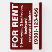 エレガント賃貸不動産代理カスタム者のバ実在ルグンディ 横断幕 (縦)