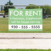 エレガント賃貸料カスタム実在代理人 横断幕 (インサイチュ)