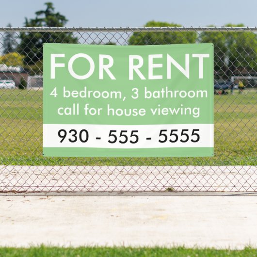 エレガント賃貸料カスタム実在代理人 横断幕 (インサイチュ)