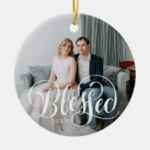 エレガント賛美Script Photo セラミックオーナメント (正面)