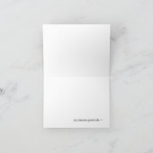 エレガント赤いノート-及び黄色いチューリップありがとう サンキューカード (内部)