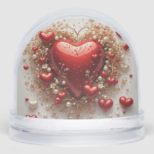 エレガント赤いハートとゴールデンフローラ詳細