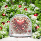 エレガント赤いハートとゴールデンフローラ詳細 (クリスマス)