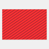 エレガント赤い美的贈り物 ラッピングペーパーシート (正面3)