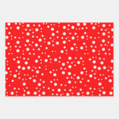 エレガント赤い美的贈り物 ラッピングペーパーシート (正面)