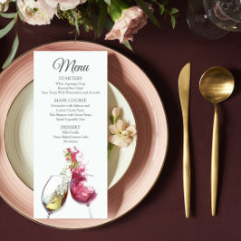 エレガント赤と白ワインダンス結婚ズ メニュー