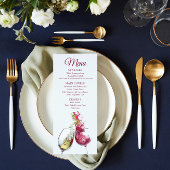 エレガント赤と白ワインダンス結婚ズ メニュー