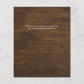 エレガント赤白青結婚予算 (裏面)