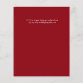 エレガント赤白青結婚予算 (裏面)