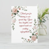 エレガント赤面とグ結婚リーの感謝していユーカード | サンキューカード (スタンド正面)