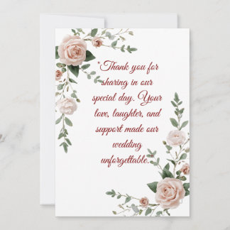 エレガント赤面とグ結婚リーの感謝していユーカード | サンキューカード